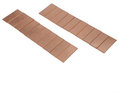 Solaughguy Einseitige Leiterplatten-Experimentierplatte für DIY elektronische Schaltkreispraxis, 25 mm x 66 mm (1 in x 2,6 Zoll), 1,2 mm dick, 2,54 mm Lochabstand, 1,0 mm Lochdurchmesser,