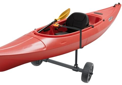 gucdaqc Kayak Cart Universal Kayak & Canoe Cart Adjustable Width 6-28cm Heavy Duty Kayak Carrier for Sand and Grass 45kg Load Capacity