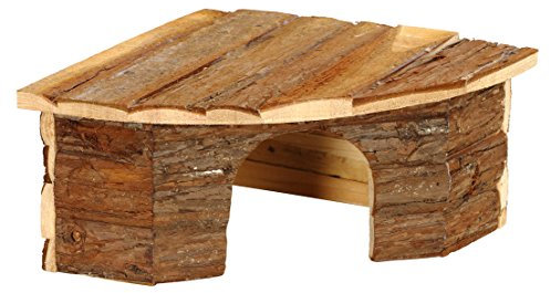 Dehner Nager-Eckhaus Purzel, ca. 42 x 30 x 15 cm, Holz, natur