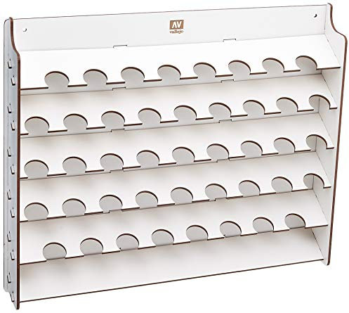 Vallejo Accesorios - Wand-Paint Stand für 17 ml Flaschen, 39 x 5,2 x 31 cm, ideal zur übersichtlichen Aufbewahrung und Präsentation von Farben, Serie