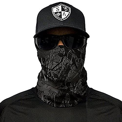 SA Fishing Face Shield Multifunktionstuch - verschiedene Designs - Halstuch, Schlauchtuch, Bandana, Sturmhaube, Halswärmer und Schlauchschal für Motorrad, Fahrrad, Ski, Wandern, Angeln und Outdoor
