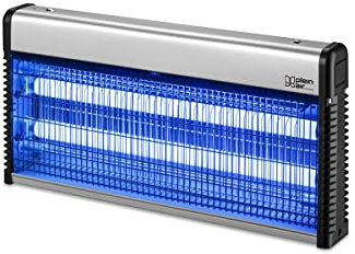 ZAP - Lámpara antimosquitos, 30 W, pleno aire, ultravioleta, superficies 100 m2, color gris metal, cajón recuperador