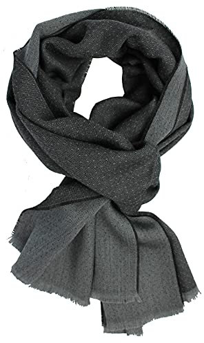 Wollschal Unisexschal elegant edel mit Punkt-Muster