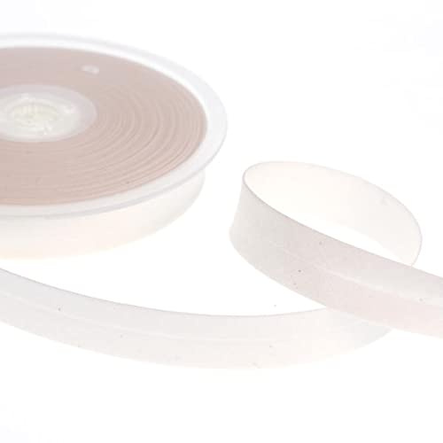 Schrägband, mittelfalz, Polycotton, 18 mm/30 mm, 5 m, Elfenbein, 30 mm