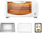 MXXHFC Mini Oven - Countertop Electric Oven and Grill, 70-230℃Adjustable Temperature, 60 min Timer Function, Versatile Cooking,White (White)