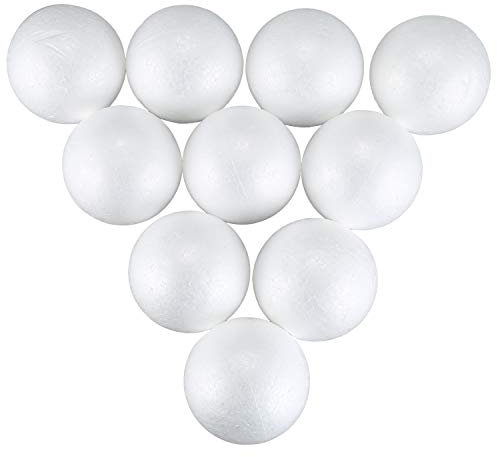 10 x -Kugeln, 10 cm, Weiß