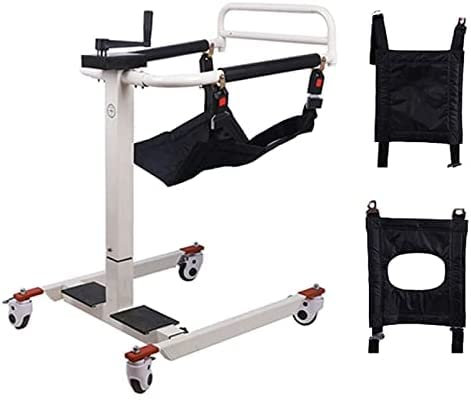Chaise élévatrice pour patient pour la maison, fauteuil roulant portable de salle de bain avec siège rembourré, chaise percée de chevet pour personnes âgées handicapées, fauteuil roulant de salle de