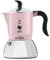 Bialetti Caffettiera Fiammetta Induction, 2 Tazze (100 ml), Adatta a Tutti i piani cottura, Design Elegante, Rosa