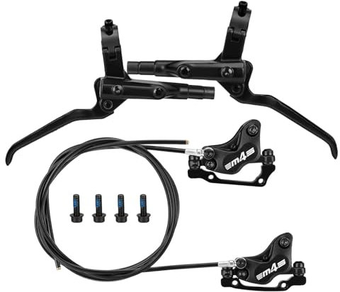 Hydraulische Fahrradbremsen, Mountainbike Hydraulische Bremsen - 2 Hydraulische Bremsen Sets für Bremsen - Rechts Hinten 1600mm & Links Vorne 850mm, Mountainbike Bremsen für Fahrräder