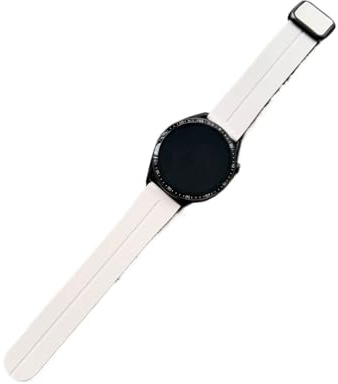 AQXYWQOL 20 mm 22 mm Magnetarmband, kompatibel mit Galaxy Watch 6 5 4 5Pro 6 4 Classic 43 47 mm Silikonarmband, Uhr GT4 4Pro GT3(Starlight,22mm)
