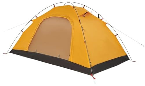 biwakzelt Einlagiges Außenzelt für 2 Personen, UPF 40+, Campingzelt, tragbar, regenfest, für Angeln, Wandern, Rucksackreisen Campingzelt(Orange)