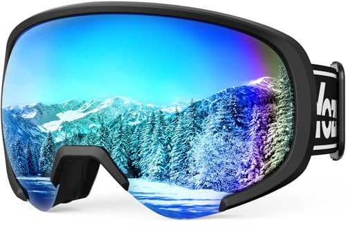 YOZISS OTG Skibrille für Herren Damen,Snowboardbrille für Brillenträger Anti-Beschlag & 100% UV-Schutz,OTG Skibrille Schneebrille für Skifahren & Wintersport