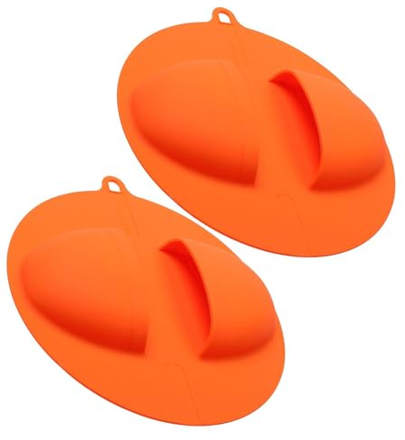 Lot de 2 gants de protection thermique en silicone de qualité alimentaire pour cuisine et cuisson en plein air