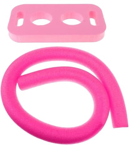 Nouilles flottantes de piscine pour enfants et adultes - 150 cm - Flotteurs avec connecteur rose - 6,5 x 150 cm