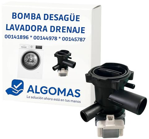 ALGOMAS Ablaufpumpe für Waschmaschine, 30 W, 220-240 V, kompatibel mit Siemens und Bosch (00141896, 00144978, 00145787) – schneller, leiser und einfacher Einbau