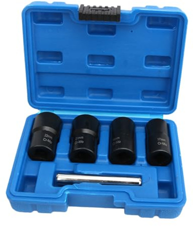 FIXOSHEE Extracteur Écrou Boulon Cassé Acier avec Coffret Portable Kit Douilles pour Vis Rouillées Boulons Endommagés et Démontage Précis
