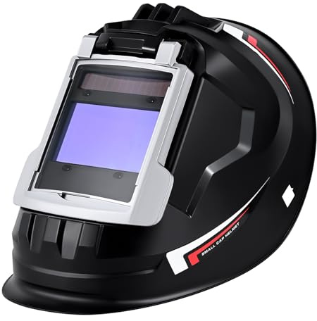 Große Ansicht Schweißhelm Optische Klasse 1/1/1/2 Schweißgerät mit Echtfarben-Technologie und Automatischer Abdunkelung Automatisch Verdunkelnde Schweißmaske für Profis