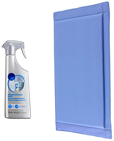 SPARES2GO 500ml Trigger Spray De-Icer + Defrost Mat for all models of Fridge Freezer