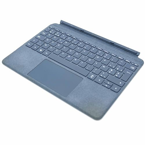 Microsoft Clavier Type Cover Surface Go Signature - Clavier AZERTY français - Bleu Glacier (Alcantara)