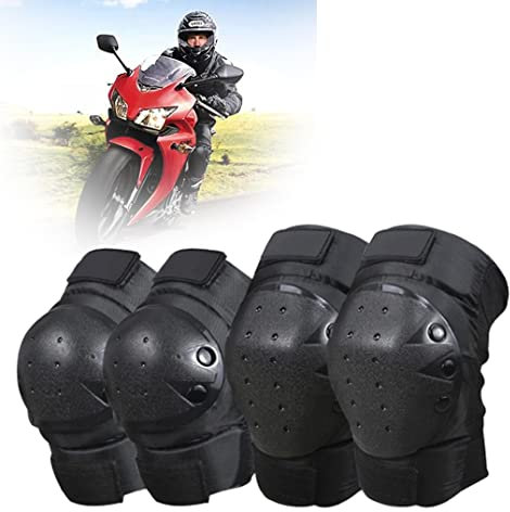MJZYP 2 Pezzi Ginocchini Motociclisti, Ginocchiere Protezione Motocross, Ginocchiera Moto Professionale Adatti per Moto da Cross, Skateboard, Pattinaggio