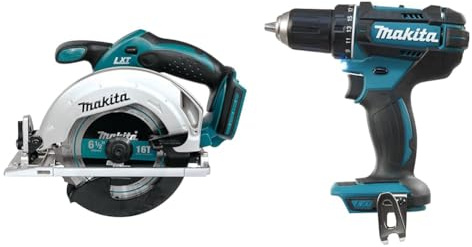Scie circulaire 18V LXT Ø 165 mm (machine seule) - MAKITA DSS611Z & DDF482Z Perceuse visseuse 60 nm 18 V Bleu