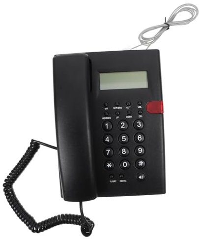 Parliky Telefono Fisso con Pulsanti Grandi Adatto per Casa e Ufficio per Anziani e Adolescenti Pratico e Affidabile