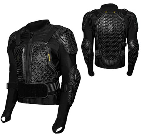 ZhuiKun Protektorenjacke Motorradjacke Körperpanzer Oberkörperschutz Motorrad Motocross Skatebording Protektoren Sport Fallschutz Schutzjacke