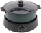 Electric Hot Pot Cooker, 4L Portable Electric Skillet with Nonstick Coating Hotpot 1350W Hotpot Chinese Pot Separate Design Multifunctional Electric BBQ Grill Pot, for 2-5 People (Green)