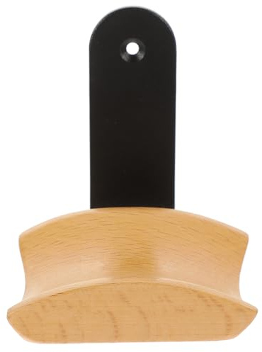 TEMPNAP Support Casque Audio Mural en Bois Rangement Intégré pour Écouteurs Filaires, Structure Simple et Solide, pour Bureau et Chambre