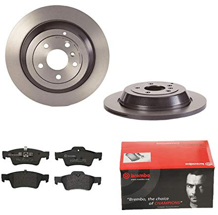 2 Bremsscheiben Voll 330 mm + Bremsbeläge Hinten von Brembo Voll (1420-55583) Bremsensatz Bremsanlage Bremsen-Kit,Bremsenset, Bremsscheiben, Bremsbeläge, Bremsen-Set, Beläge, Bremsbelag,