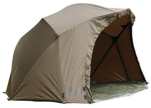 Fox R-Series Brolly 262x178x128cm - Angelzelt zum Karpfenangeln & Wallerangeln, Karpfenzelt zum Angeln, Schirmzelt zum Nachtangeln