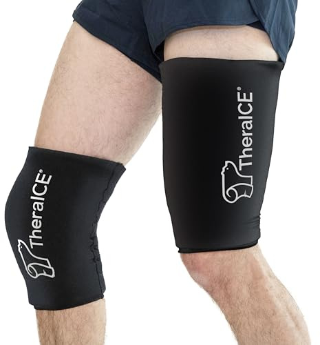 TheraICE Knee Ice Pack Wrap, Knee Brace for Women Men, Compression Sleeve