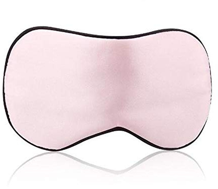NOVAGO Masque de Sommeil et de Voyage 100% Pure Soie Naturelle (Saine et Propre) Super légère, Ultra-Doux,Confortable et Respirant (Rose, Adult)