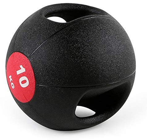 Medizinbälle Binaural Eignungsgummi-elastische Medizin-Kugel, Turnhalle-Muskeln-Trainings-Box-Trainingsgeräte, 10kg / 22lb