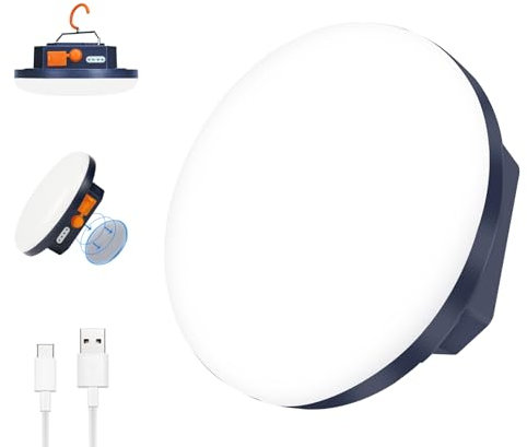 Lampada LED da Campeggio Ricaricabile USB 5600mAh Power Bank, 1500LM Lanterna da Campeggio Portatile IP65 Impermeabile, LED Luce Esterna per Tenda Campeggio, Escursionismo, Pesca, Emergenza