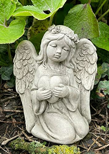 Divine Angel Stone Garden Statue | Reconstituted Outdoor Sculpture Ornament