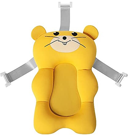 Asiento BañEra Bebe Hamaca BañO Bebe Cojines de bebé para recién Nacido Baño del bebé Asiento de baño 6 Meses Plus Recién Nacido Baño Yellow,One Size