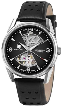 Lip Montre Himalaya 40 mm Sablier - Squelette Automatique - Noire