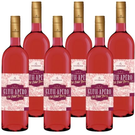 KATLENBURGER - Glüh-Apéro Hot Wild Berry | Ein wärmender Trend-Aperitif mit sorgfältig ausgewählten Aromen von Wild- und Waldbeeren, perfekt für gemütliche Winterstunden | Inhalt: 6x 750ml, 8,5% vol.