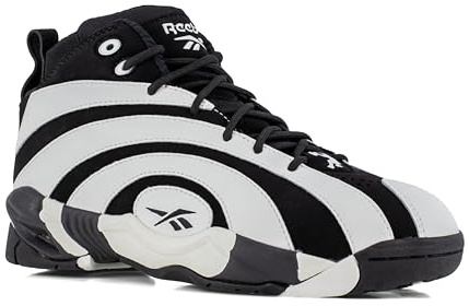 Reebok Work Men's Shaqnosis Work Black and White Composite Toe Boots