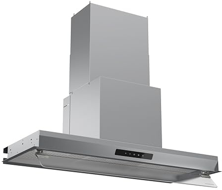 Cappa da Incasso Silverline 3129.9.733.27 - cappa cucina da 90 cm, installazione incasso, tipologia filtrante [Classe di efficienza energetica A]