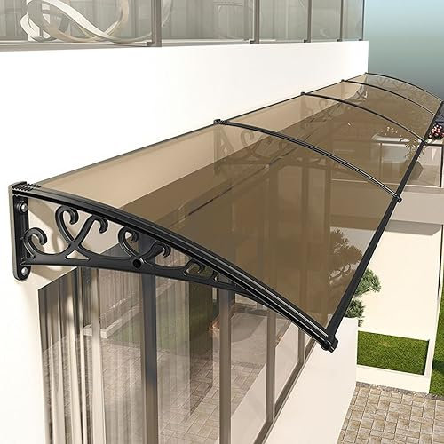 MARIYCH Window Awning Outdoor Door Window Awning Canopy for Patio Balcony Garden Exterior Awnings for House Entrance Basement Stairs Waterproof and UV Resistant