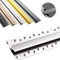 UTTDP Profilo di Finitura Antiscivolo Resistente for tappeti - Profilo di Transizione in Alluminio da 90 cm for Uso Interno ed Esterno |(Silver)