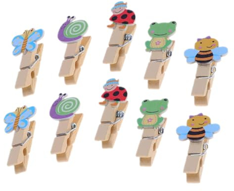 Alipis 3sets Mollette in Colorate Fermagli per Foto Forma Animato con Adatte per Decorazioni Murali Fotografiche Compleanno Matrimonio Shower e Altre Feste