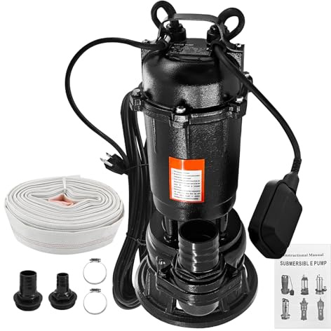 Dewinston 2HP 220V Sewage Grinder Pump w/Blades 6498GPH Sewer Effluent Pump