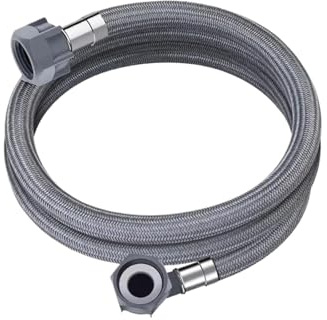 Plastic Washing Machine Hose Deformation Resistant Replacement Extension Tube With 90 Degree Bend Water Pipe(1 meter)