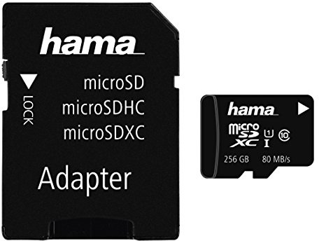 microSDXC 256GB Class 10 UHS-I 80MB/s + Adapter/Foto