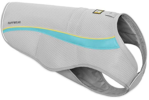Ruffwear Kühl-Weste für Hunde, Große Hunderassen, Größe: L, Hellgrau (Graphite Grey), Swamp Cooler, 05402-033L
