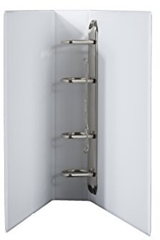 DIN A5 Ordner 4 er Mechanik PVC in weiss 70 mm Rückenbreite, Füllhöhe 50 mm im 2er Pack