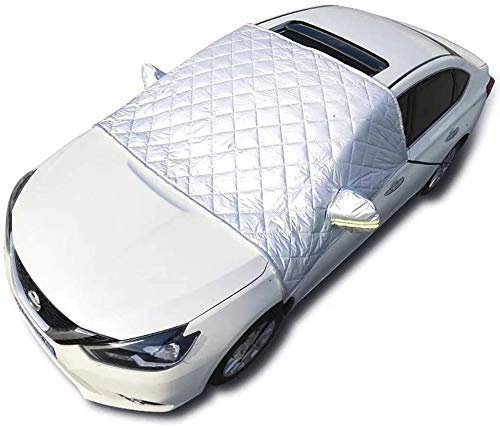 Hava Kolari Faltbare Abnehmbare Windschutzscheibe Abdeckung,Frontscheibenabdeckung Auto Eisschutzfolie,Sonnenschutz Scheibenabdeckung,148x240cm,universal, für Personenkraftwagen